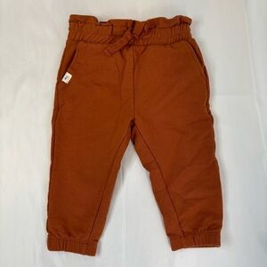 NWOT Miles The Label brown joggers, size: 12 months
